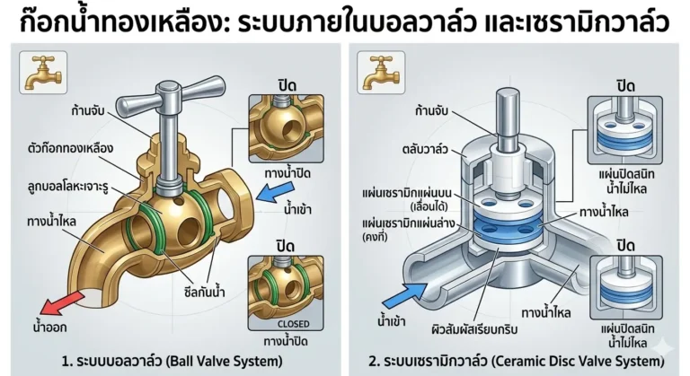 ก๊อกน้ำทองเหลือง